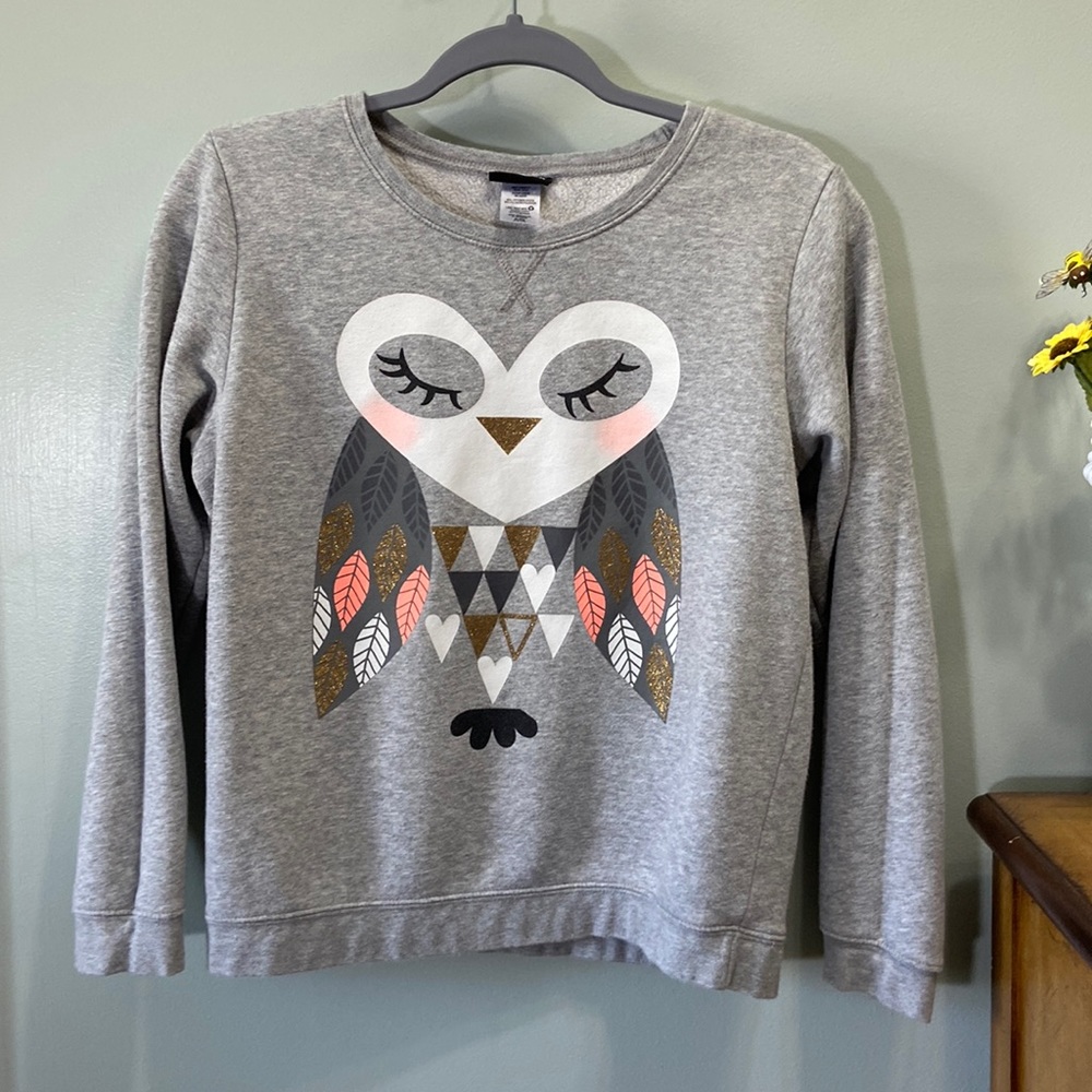 ❤️ Joe Boxer Girls Owl Sweatshirt Size XL 14/16 Girls #274